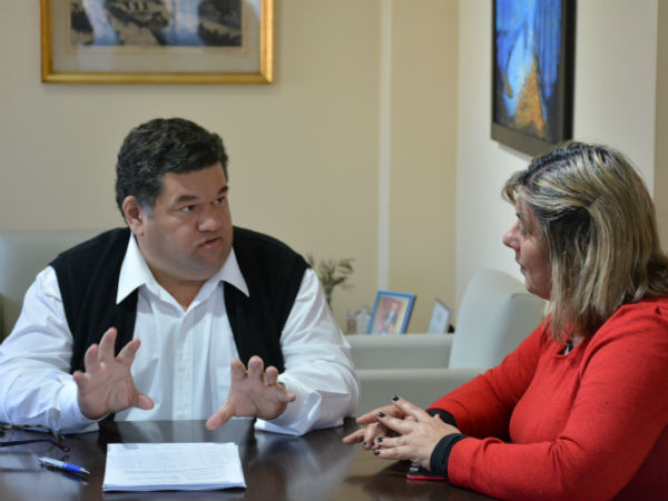 El intendente se reunió con la presidenta del Consejo Escolar para analizar las gestiones en materia edilicia de la Escuela Secundaria Nº 1